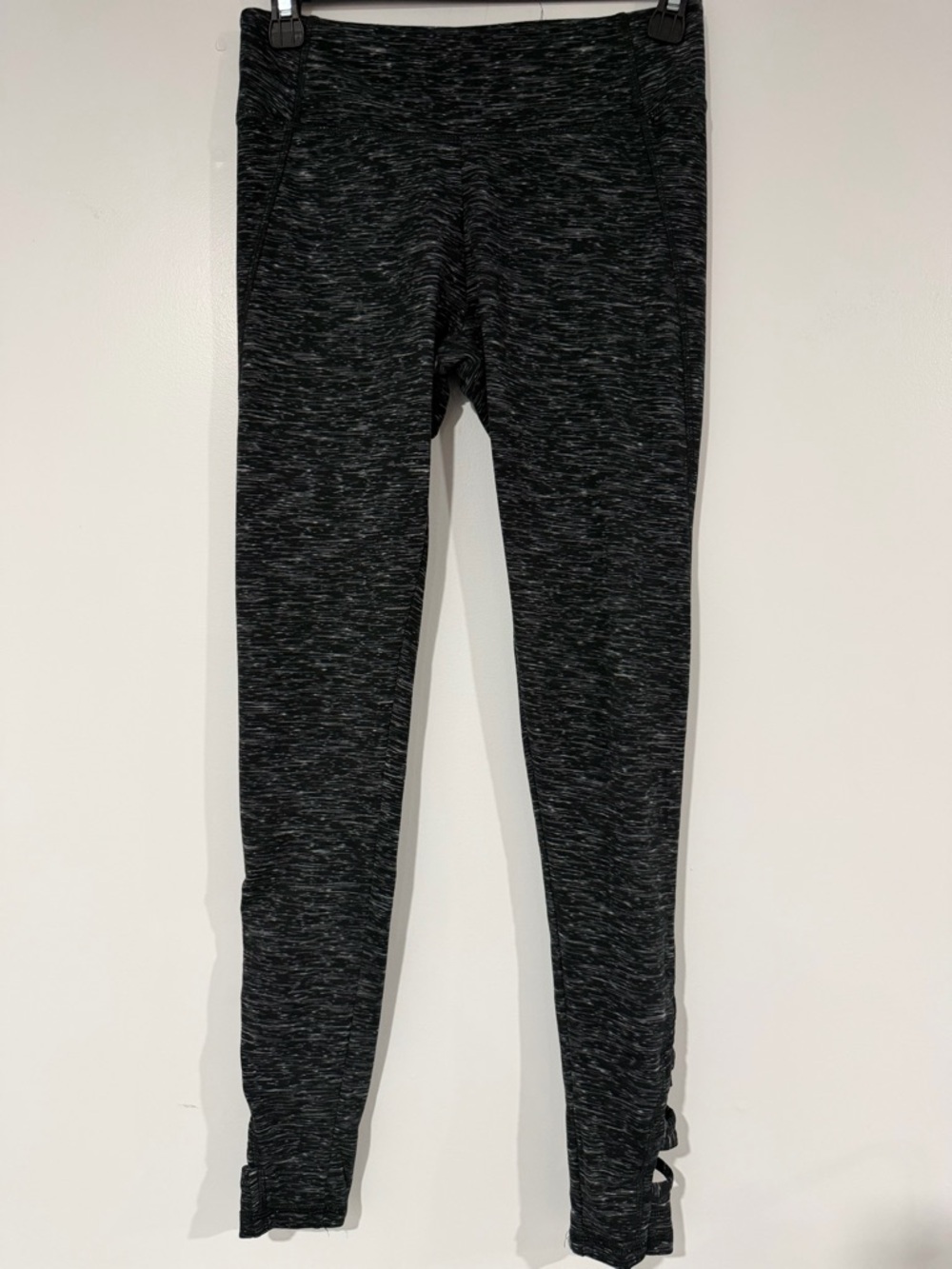 Source Unknown Black Space-Dye Active Leggings